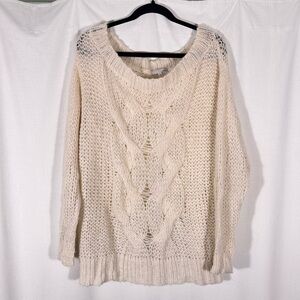 Baby Alpaca Cream Open-Knit Sweater by Skin